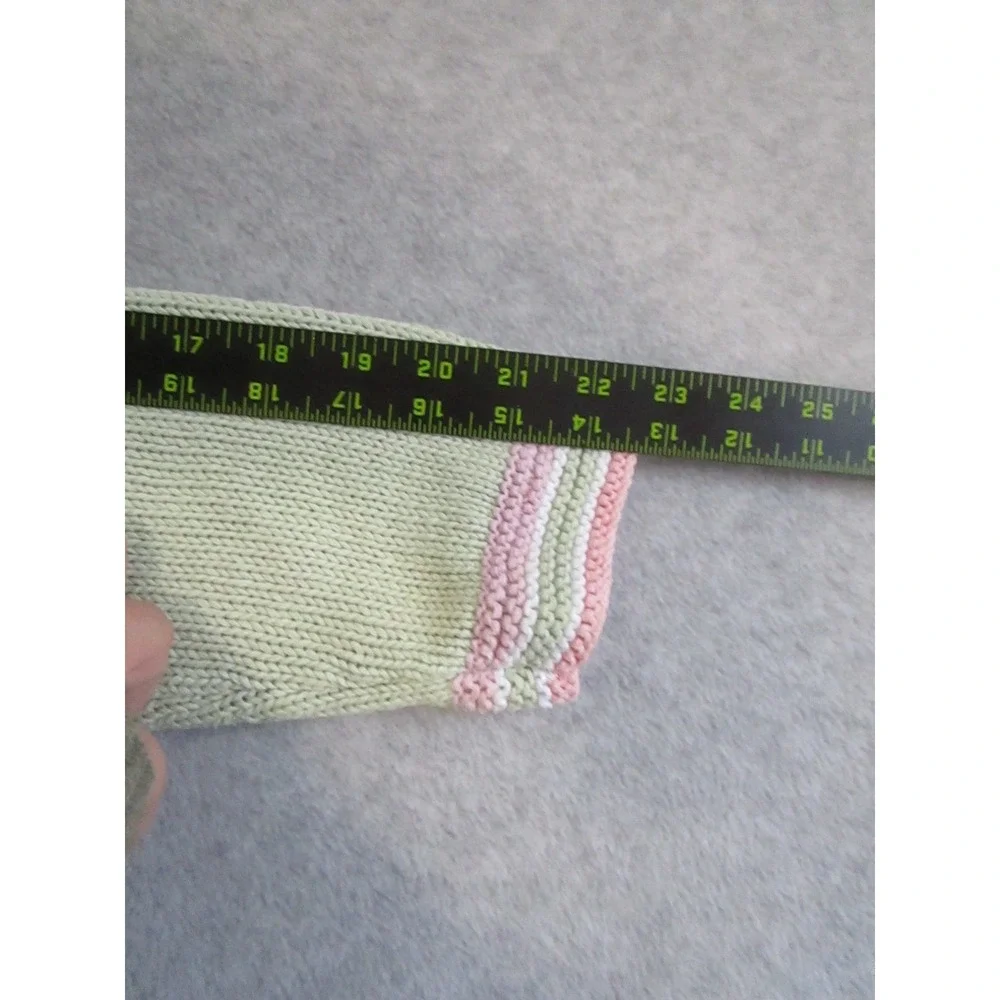 Vintage Storybook Knits Cardigan Womens LGreen Handknits‎ Sweater Cottagecore